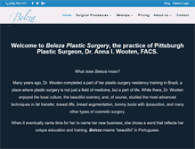 Tablet Screenshot of beleza-plasticsurgery.com